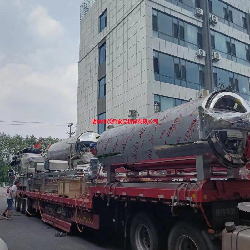 玉米加工设备发货现场