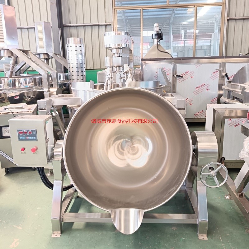 豆瓣酱甜面酱搅拌夹层锅豌豆红薯凉粉熬煮锅预制菜夹层锅食堂中央厨房炒菜锅