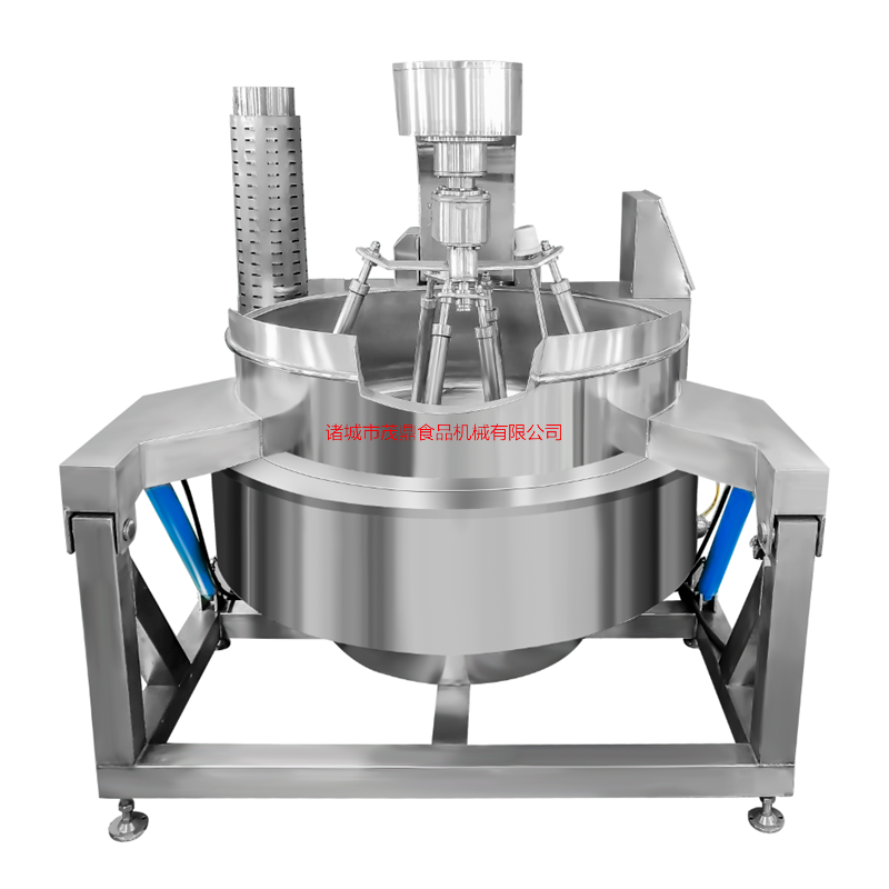 多爪多头炒酱设备中央厨房月饼馅料搅拌炒锅产量大省人工